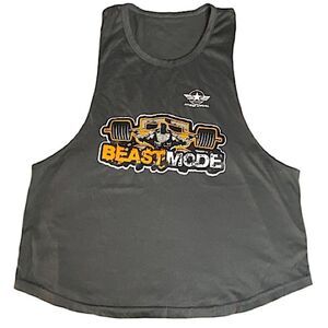 Beast mode Tank Top Racerback Mens Size Small Bodybuilding Fitness Workout Gym